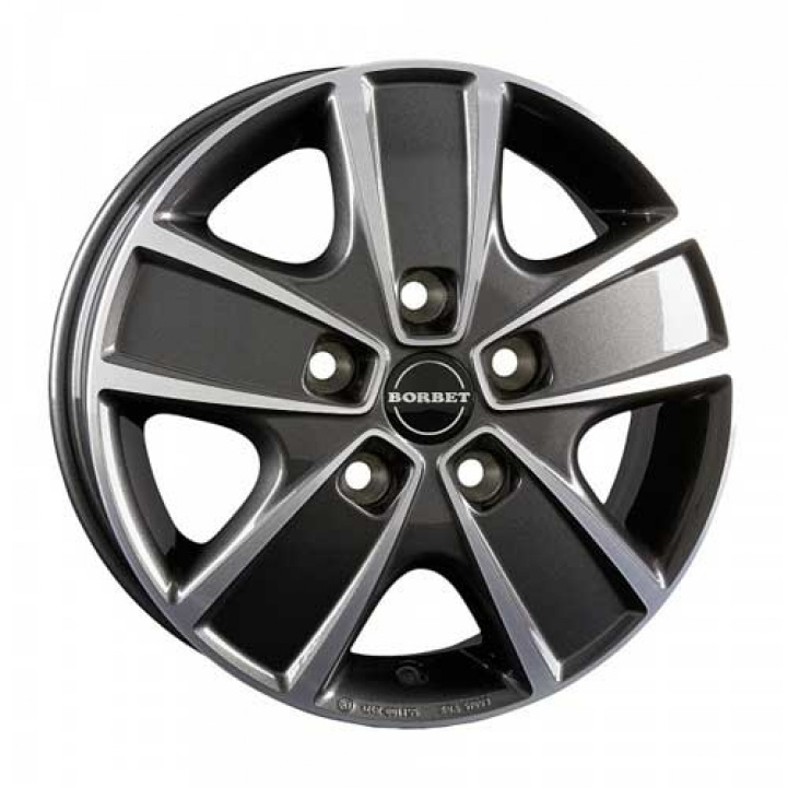 Light alloy rim Borbet Maxi 16\' in the group Caravan & Motorhome / Chassis / Rims & Hubcaps at Campmarket (68491)