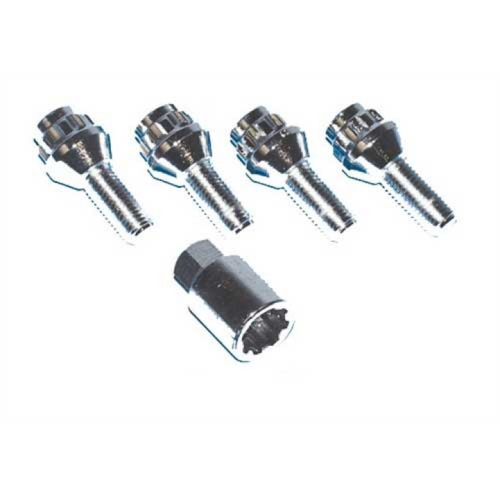 Wheel lock set 4-bolts, 1 key in the group Caravan & Motorhome / Chassis / Rims & Hubcaps at Campingvaruhuset i Norden AB (68687)