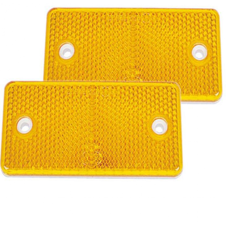 Hella Yellow Reflector 94x44mm 2-pack in the group Caravan & Motorhome / Electronics / Traffic & Exterior lighting / Reflexes at Campmarket (68724)