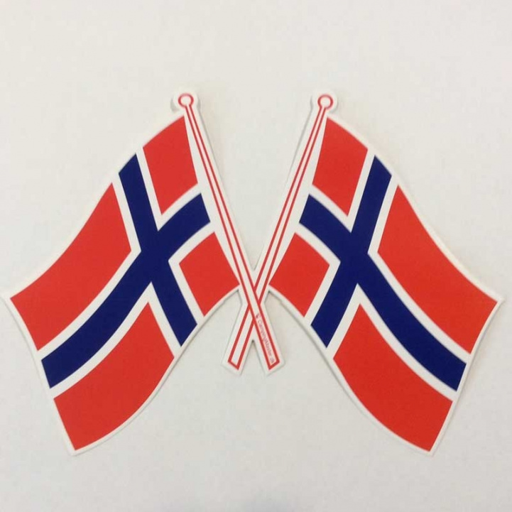 Flag sticker Norway double in the group Other / Other at Campingvaruhuset i Norden AB (69017)