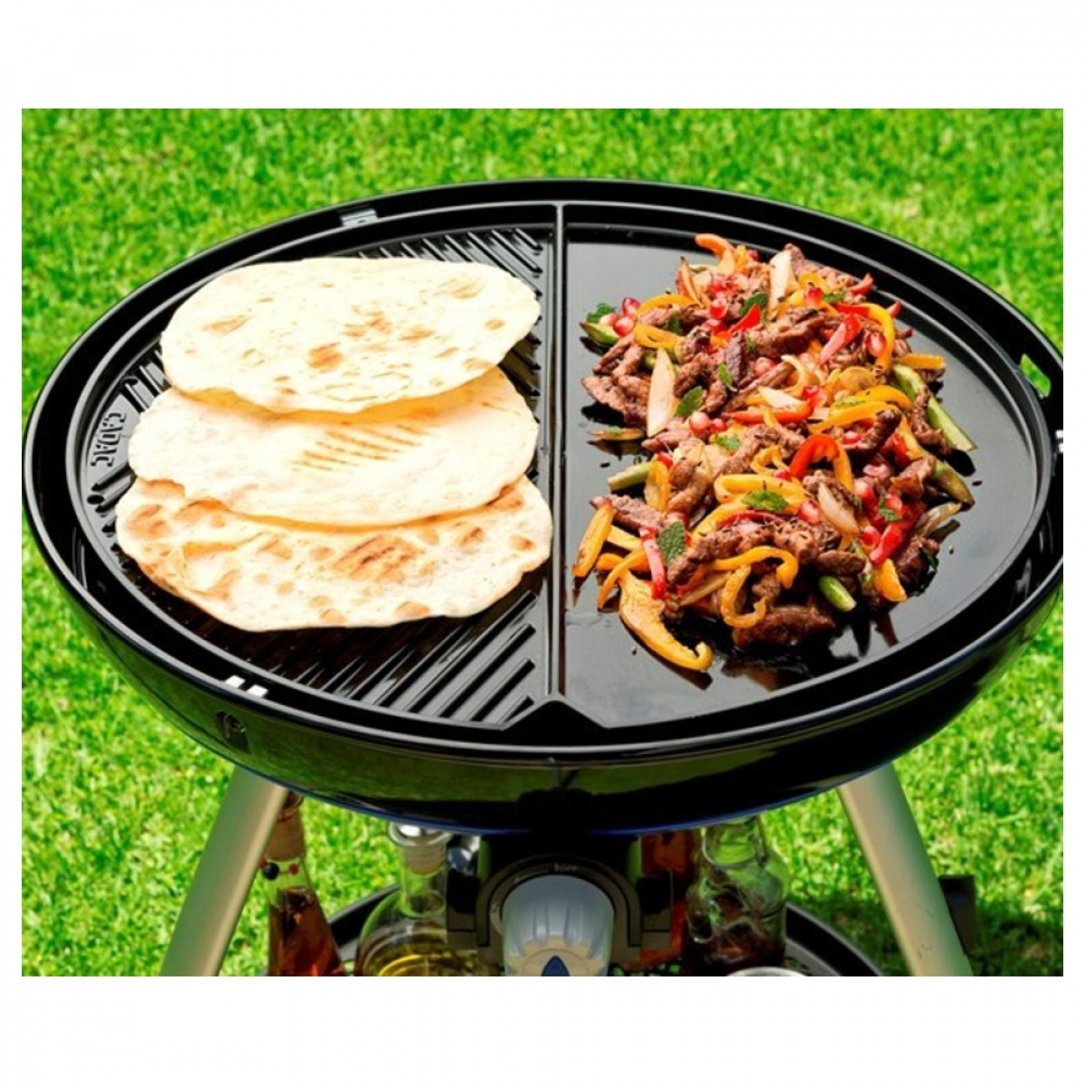 Cadac Grill Plate Ribbed/Smooth Skottel Braai 45 cm in the group at Campingvaruhuset i Norden AB (69161)