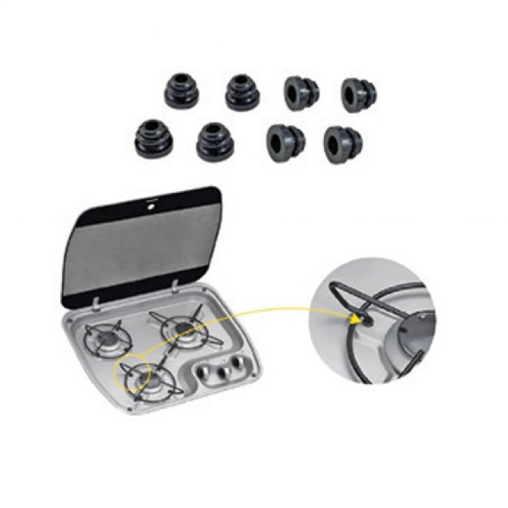Rubber protector Pot holder Stove 8-p in the group Household & Kitchen / Sinks & Cooktops / Spare parts for sink & stove at Campmarket (69183)