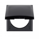 Berker Integro Frame With Lock Blank Black