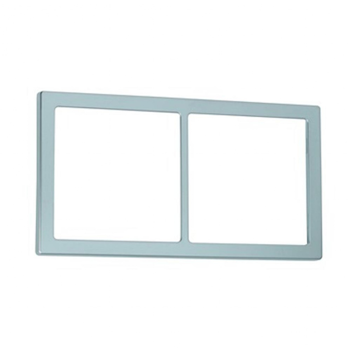 Double frame Silver in the group Caravan & Motorhome / Electronics / Switches & In/Outlets / Frames at Campingvaruhuset i Norden AB (69198)
