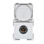 12V Socket With Cover White
