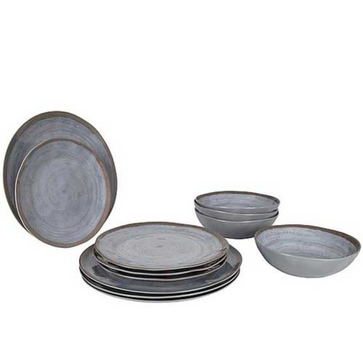 Melamine tableware Halo 12 pieces in the group Household & Kitchen / Serving / Tableware at Campingvaruhuset i Norden AB (69440)