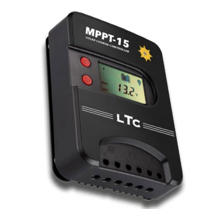 LTC Regulator MPPT 15AMP With Display in the group Caravan & Motorhome / Electronics / Solar panels / Solar charge controllers / MPPT at Campmarket (69514)