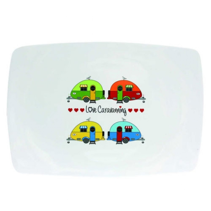 Serving platter Love Caravanning in the group Household & Kitchen / Serving at Campingvaruhuset i Norden AB (69627)