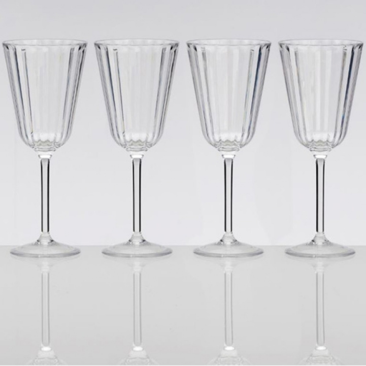 Crystal Line Wine Glasses 280 ml 4-Pack in the group Household & Kitchen / Glass & Mugs / Wine glass at Campmarket (69653)