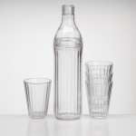 Pitcher with Glass Crystal Line 5 Pieces Pitcher with Glass Crystal Line 5 Pieces