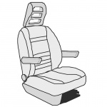 Chair cover Isri Atessa with padding Fiat Ducato etc. Chair cover Isri Atessa with padding Fiat Ducato etc.