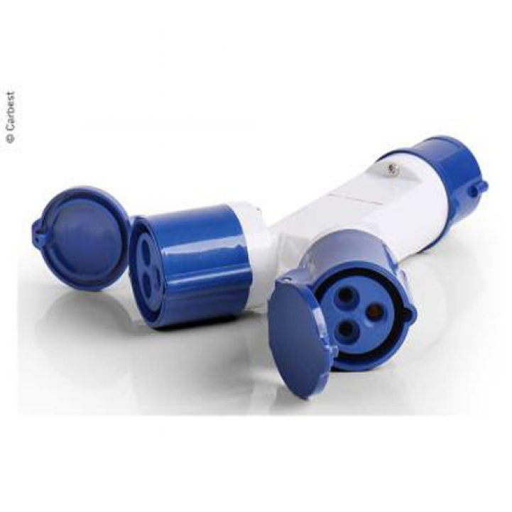 CEE Adapter 3-part 230V in the group Caravan & Motorhome / Electronics / Connection cables at Campingvaruhuset i Norden AB (69865)