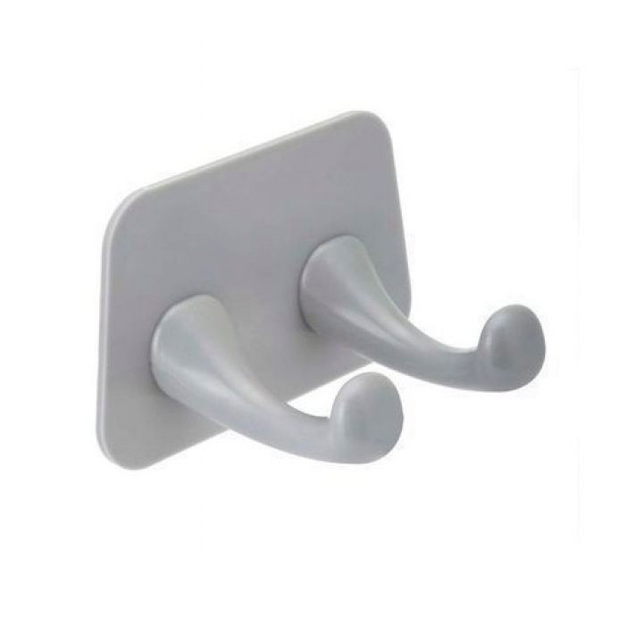 Wall hook Self-adhesive Grey 1-Pack in the group Caravan & Motorhome / Locks & Fittings / Hooks & Hanging at Campingvaruhuset i Norden AB (70019)