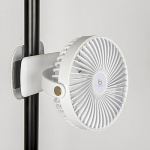 Table fan with clamp USB charging