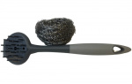 Steel brush with replaceable brush Steel brush with replaceable brush