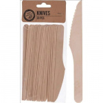 Eco Disposable Cutlery Knife 20-Pack Wood