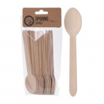 Eco Disposable Cutlery Spoon 20-Pack Wood