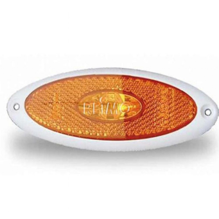 Side marker light LED white frame in the group Caravan & Motorhome / Electronics / Traffic & Exterior lighting / Side marker light at Campmarket (70340)