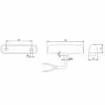 Rear light Jokon LED 12V Transparent/red Rear light Jokon LED 12V Transparent/red