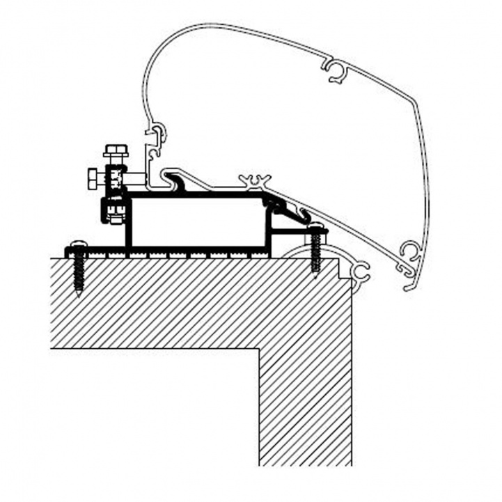 Thule Awning Adapter 6000 Series Set in the group Awning & Canopies / Awnings / Motorhome awnings / Thule/Omnistor / Adapters at Campingvaruhuset i Norden AB (70600)