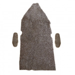 Sheepskin cover set with 3 pieces, beige. Sheepskin cover set with 3 pieces, beige.