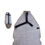 Sheepskin cover set with 3 pieces, beige. Sheepskin cover set with 3 pieces, beige.