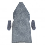 Sheepskin cover set with 3 pieces leather Grey Sheepskin cover set with 3 pieces leather Grey
