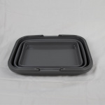 Collapsible Basket/Washing Tub 16L Grey