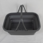 Collapsible Basket/Washing Tub 16L Grey