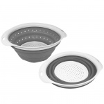 Colander Silicone White/Grey Colander Silicone White/Grey
