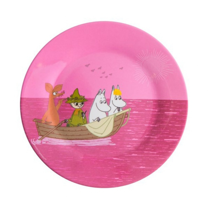 Moomin plate Sea Pink in the group Household & Kitchen / Serving / Children\'s dishes at Campmarket (71106)