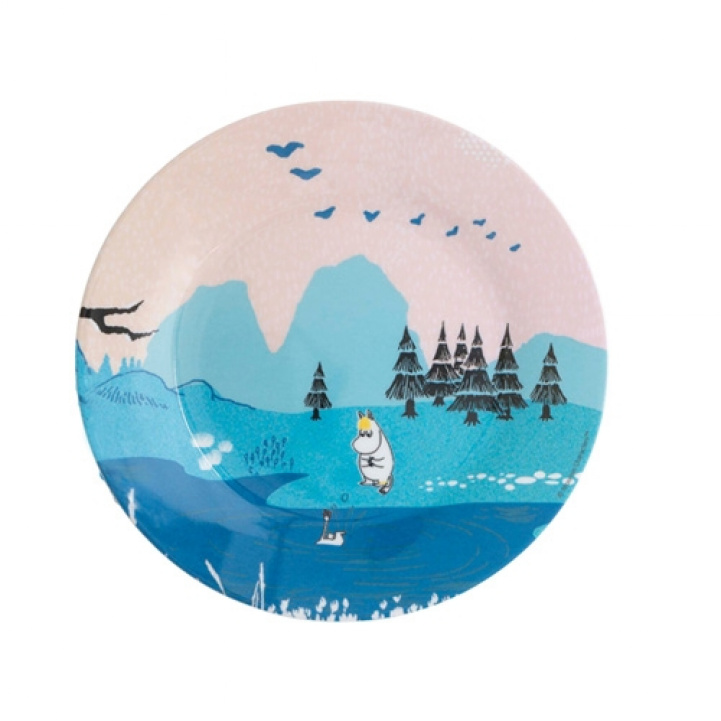 Moomin plate Forest & Lake Pink in the group Household & Kitchen / Serving / Children\'s dishes at Campmarket (71112)