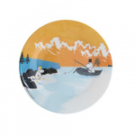 Moomin plate Forest & Lake Orange