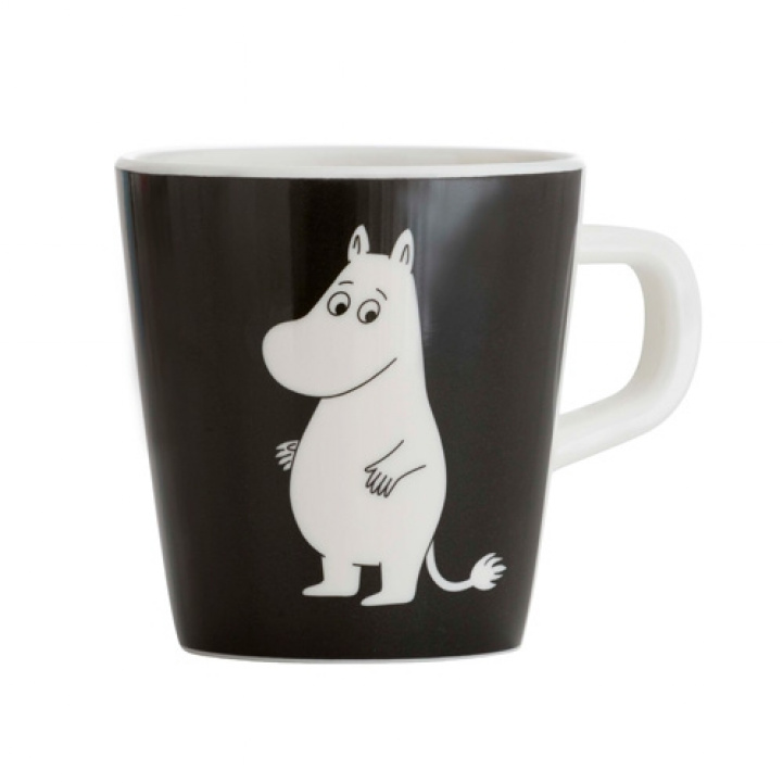 Moomin Mug with Handle Water & Bath Black in the group Household & Kitchen / Serving / Children\'s dishes at Campingvaruhuset i Norden AB (71116)