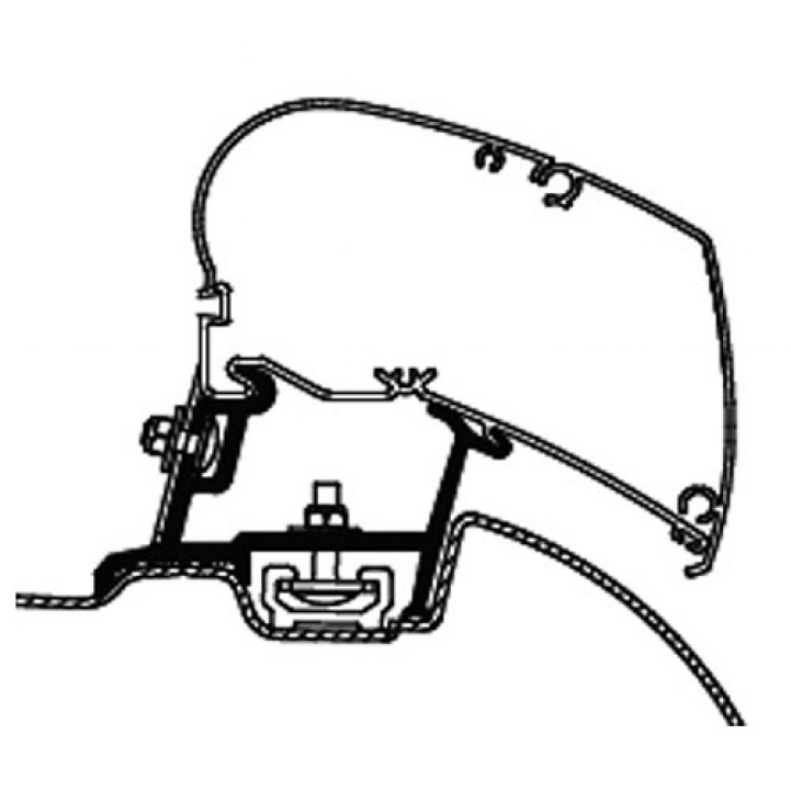 Thule Adapter Series 6/9 Crafter/Sprinter With OE-Track 2007-2016 in the group Caravan & Motorhome / Van & Sheet Metal Workers / Awnings / Awning adapters / Thule / Crafter/Sprinter at Campmarket (71198)