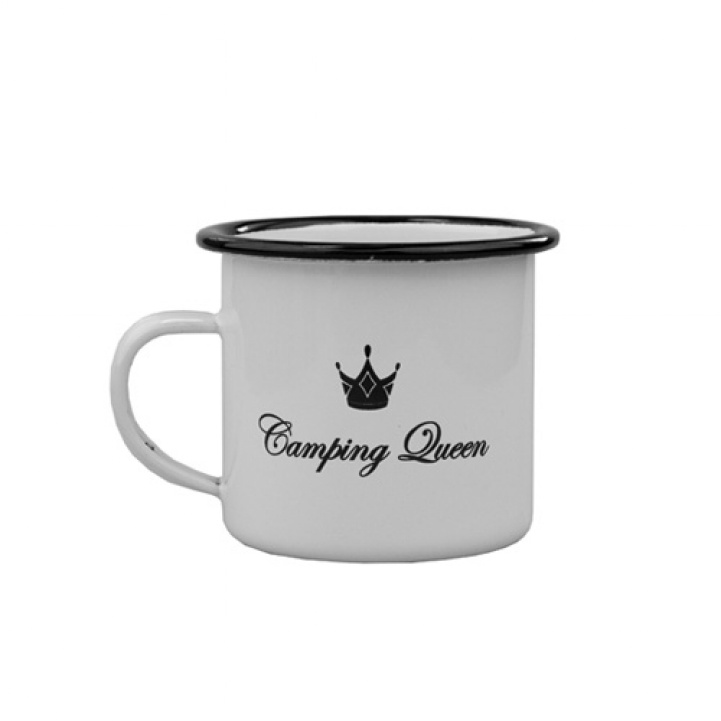 Enamelled Mug Camping Queen 230 ml in the group Household & Kitchen / Glass & Mugs / Mugs and Coffee Cups at Campmarket (71686)