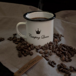Enamelled Mug Camping Queen 230 ml