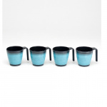 Flamefield Mugs Granite Aqua 4-Pack Flamefield Mugs Granite Aqua 4-Pack