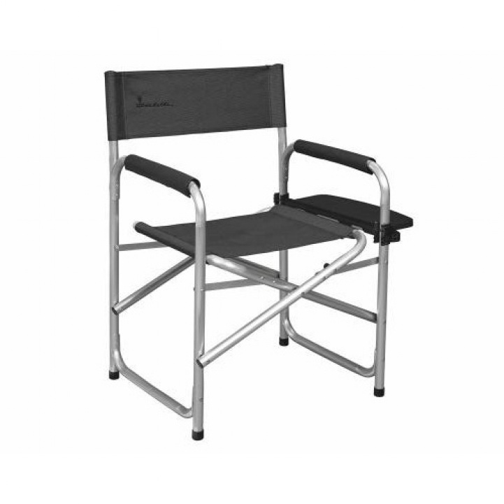 Isabella Director\'s Chair with Side Table Grey in the group Camping furniture / Camping chairs at Campingvaruhuset i Norden AB (71822)