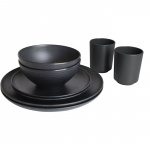 Orville service matte black 16 pieces Orville service matte black 16 pieces
