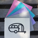 Dishcloth Caravan Retro Dishcloth Caravan Retro