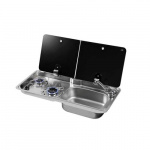 Sink with Bowl 2-part lid - Right