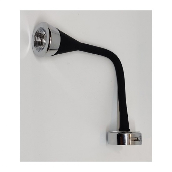 Flexible Reading Lamp Black With USB 2.1A in the group Caravan & Motorhome / Electronics / Interior Lighting / Spotlights at Campingvaruhuset i Norden AB (72004)