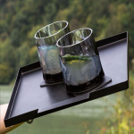 Silwy Drinking Glass Magnetic Grey 2-Pack