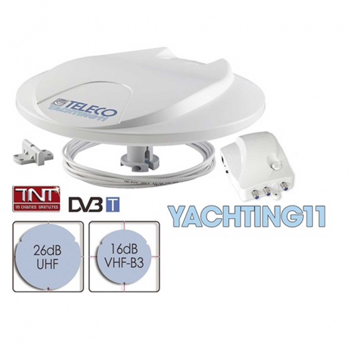 Teleco Yachting 11 DVB-T Antenna in the group Caravan & Motorhome / Electronics / TV, Image & Sound / TV / TV antennas at Campmarket (72513)