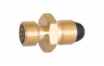 Bottle adapter with pole connection intermediate coupling