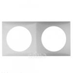 Double frame Berker Chrome Double frame Berker Chrome