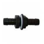 Tank connector Double nipple Straight 19mm