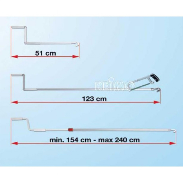 Fiamma Markisaw 154-240 cm in the group Awning & Canopies / Awnings / Motorhome awnings / Fiamma Box Awnings / Accessories at Campmarket (73106)