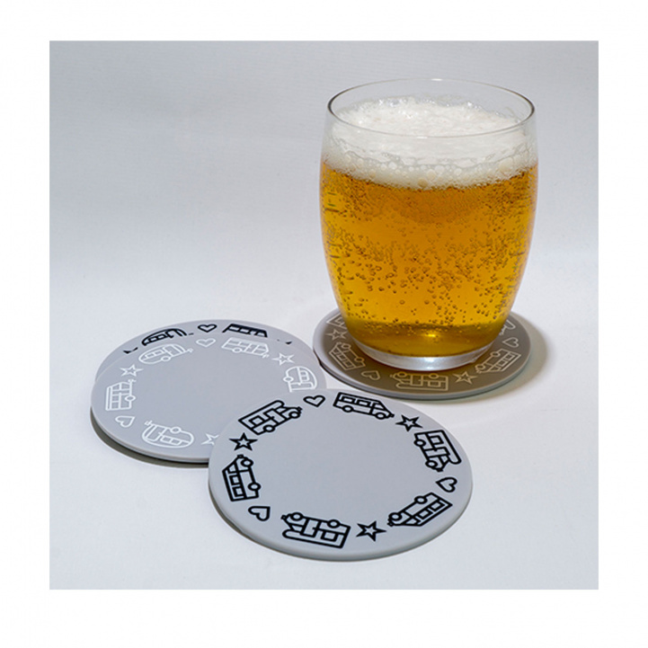 Pufz Coaster Caravan in the group Household & Kitchen / Glass & Mugs at Campingvaruhuset i Norden AB (73354)